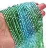 Transparent Painted Glass Beads Strands X1-DGLA-A034-T3mm-A17-2