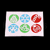 Flat Round Frame Carbon Steel Cutting Dies Stencils X-DIY-F036-36-4