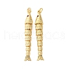 Rack Plating Brass Micro Pave Cubic Zirconia Pendants KK-M309-38L-G-1