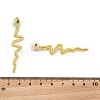 Alloy Rhinestone Stud Earrings EJEW-R021-02G-3