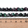Dyed Natural Sesame Jasper Beads Strands G-T139-8mm-47F-5