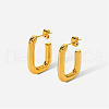 Elegant gold stainless steel earrings for daily wear and parties. HI5427-1