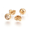 304 Stainless Steel Ear Studs STAS-I113-03G-2