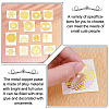 Olycraft Self Adhesive Brass Stickers DIY-OC0002-51-4