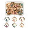 24Pcs 6 Styles Alloy Enamel Pendants FIND-FS0002-67-1