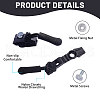 CHGCRAFT 36 Sets 3 Styles Detachable Plastic & Metal Zipper Slider Puller FIND-CA0009-86-4