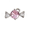 Brass Pave Cubic Zirconia Charms KK-C096-02P-1