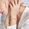 Beebeecraft 8Pcs 2 Colors Brass Micro Pave Clear Cubic Zirconia Charms KK-BBC0014-87-5