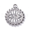 Tarnish Resistant 304 Stainless Steel Pendant Rhinestone Cabochons STAS-P288-13P-2