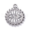 304 Stainless Steel Pendant Rhinestone Cabochons STAS-P288-13P-2