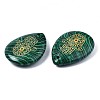 Synthetic Malachite Pendants G-T122-73G-4