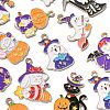 40Pcs 10 Styles Halloween Theme Alloy Enamel Pendants ENAM-CJ0004-77-9