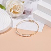 Mother's Day Jewellery Natural Pearl Beaded Bangle BJEW-JB08163-02-2