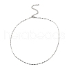 10Pcs 304 Stainless Steel Dapped Chain Necklaces Set NJEW-K254-02P-1