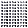 Biyun 50G 5 Styles Opaque Horizontal Hole Acrylic Beads SACR-BY0001-05-2