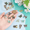   20Pcs 10 Styles Insect Series Alloy Enamel Pendants ENAM-PH0002-83-3