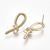 Alloy Stud Earring Findings PALLOY-S177-48-2