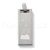 Christmas 304 Stainless Steel Pendants STAS-Z098-25P-1