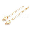 Brass Chain Extender KK-T074-62G-02-2