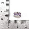Column Rack Plating Brass Cubic Zirconia European Beads KK-L236-09S-3