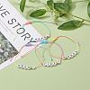 Adjustable Nylon Thread Cord Braided Beaded Bracelets BJEW-JB06402-2