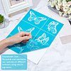 Gorgecraft 1 Sheet Butterfly Pattern Self-Adhesive Silk Screen Printing Stencil DIY-GF0004-06-4