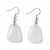 Natural Quartz Crystal Trapezoid Dangle Earrings EJEW-D188-02P-03-4