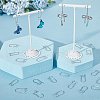 SUNNYCLUE 150Pcs 304 Stainless Steel Hoop Earrings Findings STAS-SC0005-09-4