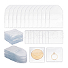   100Pcs 2 Styles Dustproof PVC Commemorative Coin Storage Envelope Bags for Jewelry ABAG-PH0001-49-7