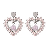 Alloy Glass Stud Earrings EJEW-MZ00372-02-2