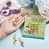 6Pcs 6 Style Alloy Enamel Fish & Maneki Neko Pendant Decorations HJEW-PH01618-4