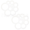 Transparent Acrylic Round Leather Cutting Tool AJEW-WH0505-19-1