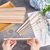Olycraft 60Pcs 6 Styles Beech Wood Sticks DIY-OC0011-70-3