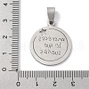 201 Stainless Steel Pendants STAS-Q342-06P-3