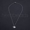Non-Tarnish 201 Stainless Steel Pendant Necklaces NJEW-S105-JN552-40-1-2