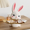 Ceramic Rabbit Tray Figurines PW-WG16126-01-1