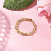 Natural Peridot Beaded Stretch Rings for Women RJEW-JR00868-08-1