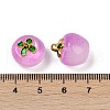 Transparent Glass Apple Pendants X1-DGLA-E004-16H-3
