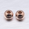 Round 925 Sterling Silver Spacer Beads STER-M103-04-5mm-RG-1
