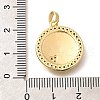 Brass Micro Pave Clear Cubic Zirconia Pendents KK-R212-13G-07-3
