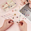 ARRICRAFT 12Pcs 6 Colors Plastic Dangle Earrings EJEW-AR0001-10-4