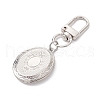 Oval Brass Locket Pendants Decorations HJEW-JM02065-4