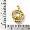 Rack Plating Brass Micro Pave Cubic Zirconia Pendants KK-A210-03C-G-3
