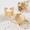 Brass Cuff Rings for Women RJEW-B119-10G-2