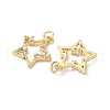Brass Micro Pave Cubic Zirconia Pendants KK-Q068-64G-2