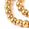 Electroplated Synthetic Non-magnetic Hematite Beads Strands G-H027-C01-04-4