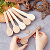 Olycraft 6Pcs 3 Colors Wood Spoon Carving Mold WOOD-OC0003-48-3