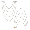 8Pcs 8 Style White Acrylic Round Beads Bag Handles FIND-TA0001-70-1