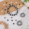 SUNNYCLUE 3 Strands 3 Colors Flat Round Handmade Polymer Clay Beads CLAY-SC0001-68A-4
