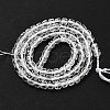 Natural Quartz Crystal Rock Crystal Beads Strands G-H042-A45-02-3